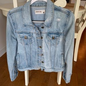 Pistola Destroyed Medium Wash Jean Jacket MEDIUM